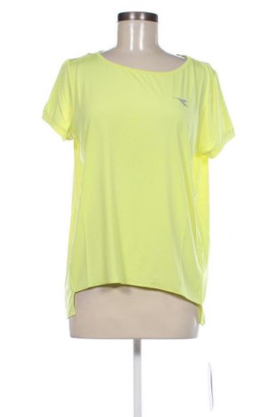 Damen T-Shirt Diadora, Größe M, Farbe Gelb, Preis 17,58 €