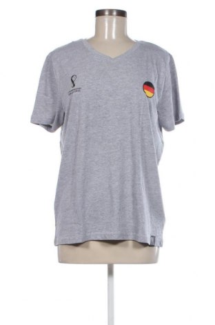 Γυναικείο t-shirt Fifa World Cup, Μέγεθος L, Χρώμα Γκρί, Τιμή 7,42 €