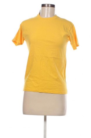 Γυναικείο t-shirt Fruit Of The Loom, Μέγεθος S, Χρώμα Κίτρινο, Τιμή 6,68 €