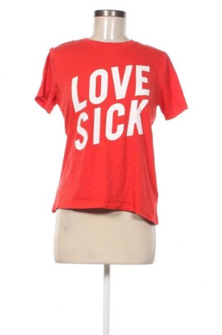 Damen T-Shirt Gina Tricot, Größe S, Farbe Rot, Preis 4,06 €