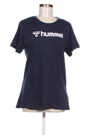Γυναικείο t-shirt Hummel, Μέγεθος L, Χρώμα Μπλέ, Τιμή 11,14 €