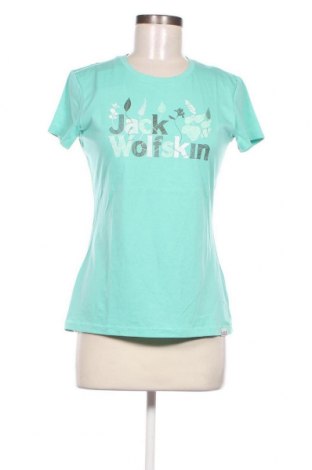 Damen T-Shirt Jack Wolfskin, Größe S, Farbe Grün, Preis 18,79 €