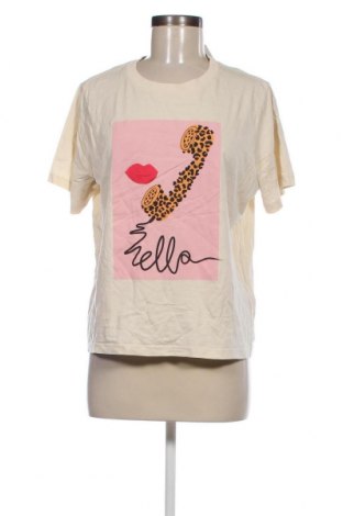 Γυναικείο t-shirt Jacqueline De Yong, Μέγεθος L, Χρώμα Εκρού, Τιμή 8,04 €