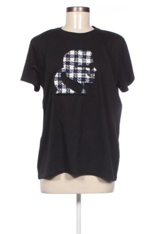 Дамска тениска Karl Lagerfeld, Размер XL, Цвят Черен, Цена 120,65 лв.