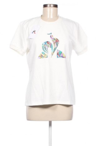 Damen T-Shirt Le Coq Sportif, Größe M, Farbe Ecru, Preis 31,96 €