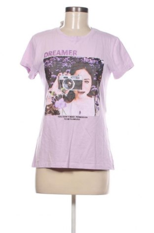 Γυναικείο t-shirt ONLY, Μέγεθος L, Χρώμα Βιολετί, Τιμή 4,30 €