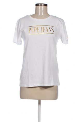 Damen T-Shirt Pepe Jeans, Größe S, Farbe Weiß, Preis 17,58 €