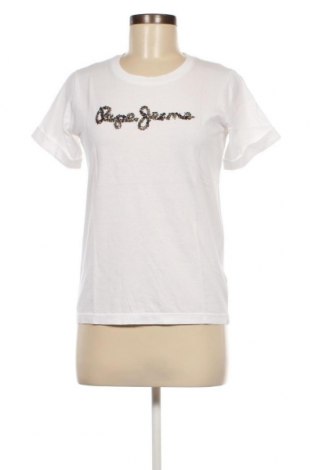 Дамска тениска Pepe Jeans, Размер XS, Цвят Бял, Цена 37,20 лв.