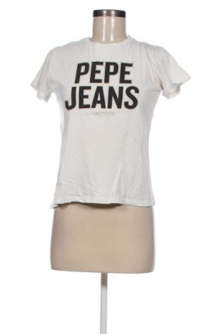 Дамска тениска Pepe Jeans, Размер XS, Цвят Екрю, Цена 62,00 лв.