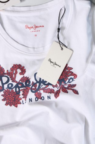 Γυναικείο t-shirt Pepe Jeans, Μέγεθος XS, Χρώμα Λευκό, Τιμή 15,98 €