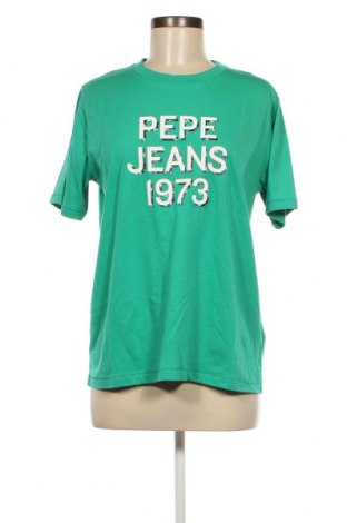 Damen T-Shirt Pepe Jeans, Größe M, Farbe Grün, Preis 19,18 €