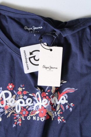 Γυναικείο t-shirt Pepe Jeans, Μέγεθος S, Χρώμα Μπλέ, Τιμή 31,96 €