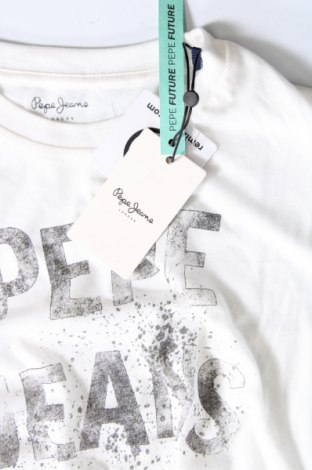 Damen T-Shirt Pepe Jeans, Größe S, Farbe Weiß, Preis 31,96 €