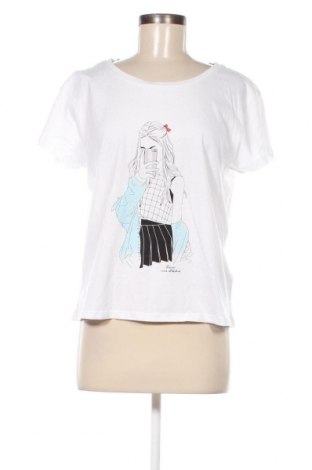 Damen T-Shirt Review, Größe S, Farbe Weiß, Preis 11,14 €