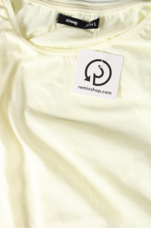 Damen T-Shirt Sinsay, Größe L, Farbe Gelb, Preis 3,99 €