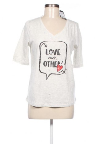 Damen T-Shirt Street One, Größe M, Farbe Ecru, Preis 18,56 €