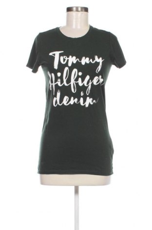 Дамска тениска Tommy Hilfiger, Размер L, Цвят Зелен, Цена 34,00 лв.