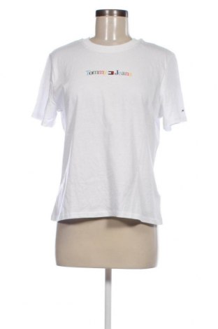 Γυναικείο t-shirt Tommy Jeans, Μέγεθος L, Χρώμα Λευκό, Τιμή 37,11 €