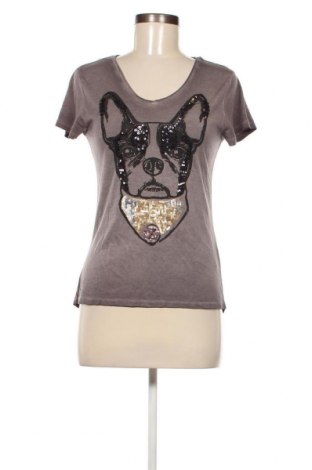 Γυναικείο t-shirt Zhrill, Μέγεθος XS, Χρώμα Γκρί, Τιμή 9,90 €