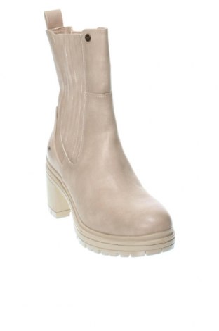 Damen Stiefeletten Mustang, Größe 37, Farbe Beige, Preis 72,16 €