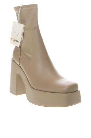 Damen Stiefeletten Pull&Bear, Größe 38, Farbe Beige, Preis € 30,56