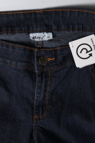 Dámske džínsy  Okay, Veľkosť XL, Farba Modrá, Cena  6,58 €