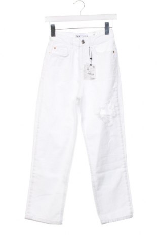 Γυναικείο Τζίν Zara, Μέγεθος XXS, Χρώμα Λευκό, Τιμή 31,96 €