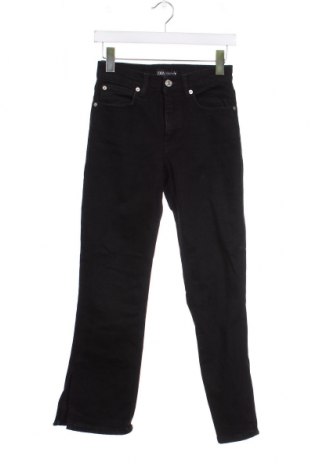 Дамски дънки Zara, Размер XS, Цвят Черен, Цена 9,45 лв.
