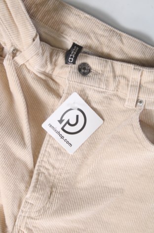 Pantaloni de velvet de femei H&M Divided, Mărime XS, Culoare Bej, Preț 31,07 Lei