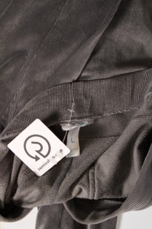 Pantaloni de velvet de femei Just Be, Mărime L, Culoare Gri, Preț 31,07 Lei
