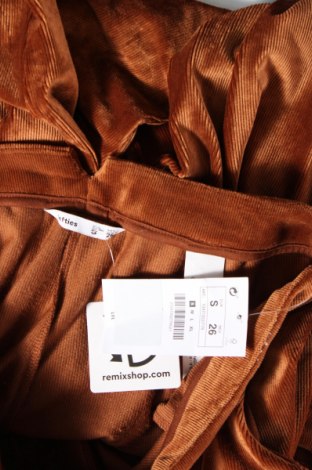 Pantaloni de velvet de femei Lefties, Mărime S, Culoare Maro, Preț 43,88 Lei