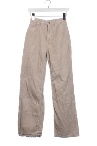 Pantaloni de velvet de femei Monki, Mărime XS, Culoare Gri, Preț 28,70 Lei