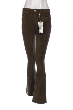 Pantaloni de velvet de femei ONLY, Mărime S, Culoare Verde, Preț 36,71 Lei