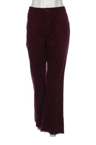 Pantaloni de velvet de femei Oviesse, Mărime L, Culoare Mov, Preț 68,09 Lei