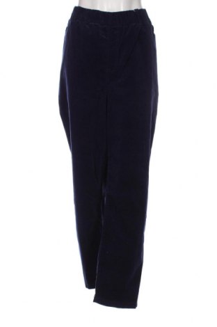 Γυναικείο κοτλέ παντελόνι Sheego, Μέγεθος 4XL, Χρώμα Μπλέ, Τιμή 28,76 €