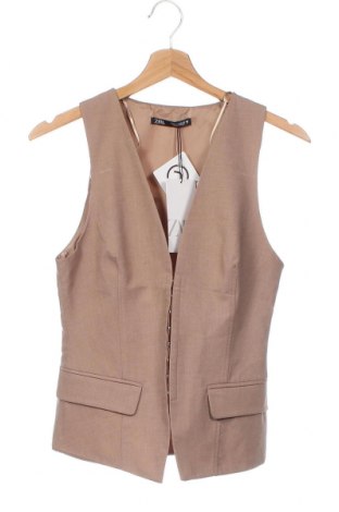 Γυναικείο γιλέκο Zara, Μέγεθος S, Χρώμα  Μπέζ, Τιμή 31,96 €
