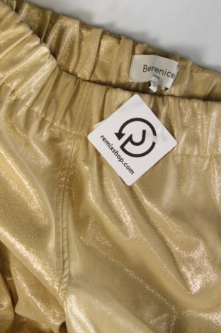 Γυναικείο παντελόνι δερμάτινο Berenice, Μέγεθος XS, Χρώμα Χρυσαφί, Τιμή 290,72 €