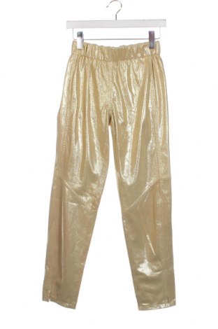 Дамски кожен панталон Berenice, Размер XS, Цвят Златист, Цена 564,00 лв.