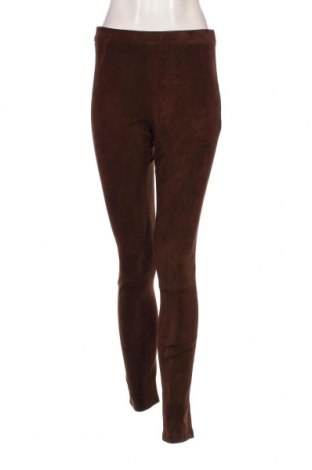 Pantaloni de piele pentru damă Maison 123, Mărime M, Culoare Maro, Preț 482,37 Lei