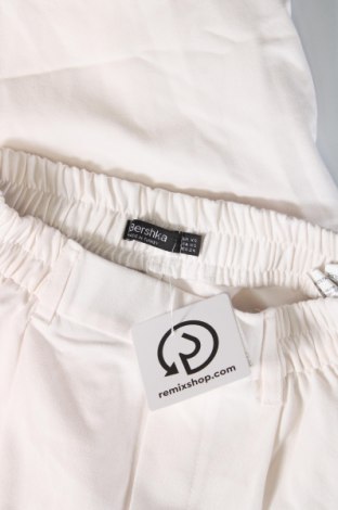 Pantaloni de femei Bershka, Mărime XS, Culoare Alb, Preț 27,66 Lei