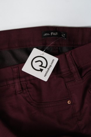 Pantaloni de femei F&F, Mărime XL, Culoare Roșu, Preț 33,30 Lei