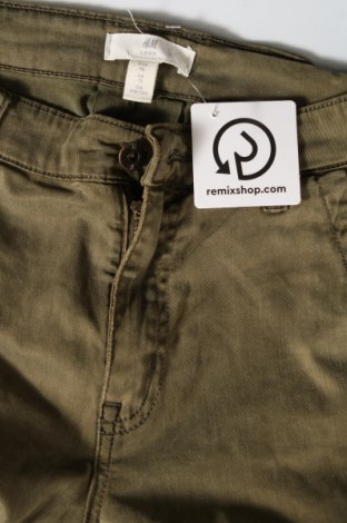 Pantaloni de femei H&M L.O.G.G., Mărime M, Culoare Verde, Preț 31,07 Lei