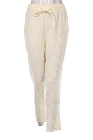 Pantaloni de femei Lefties, Mărime XL, Culoare Ecru, Preț 75,66 Lei