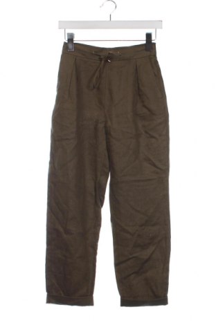Дамски панталон Massimo Dutti, Размер XS, Цвят Зелен, Цена 58,95 лв.