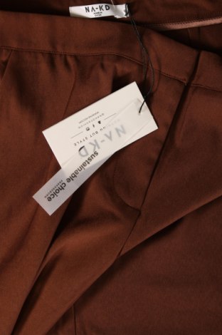Γυναικείο παντελόνι NA-KD, Μέγεθος M, Χρώμα Καφέ, Τιμή 7,19 €