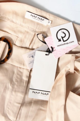 Pantaloni de femei Naf Naf, Mărime M, Culoare Bej, Preț 122,37 Lei