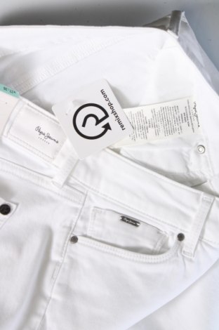 Дамски панталон Pepe Jeans, Размер M, Цвят Бял, Цена 29,64 лв.