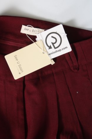 Γυναικείο παντελόνι See U Soon, Μέγεθος XS, Χρώμα Κόκκινο, Τιμή 47,94 €