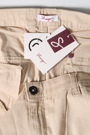 Дамски панталон Sheego, Размер 4XL, Цвят Бежов, Цена 41,85 лв.
