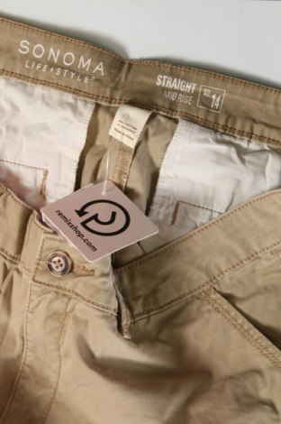 Дамски панталон Sonoma, Размер L, Цвят Бежов, Цена 12,18 лв.